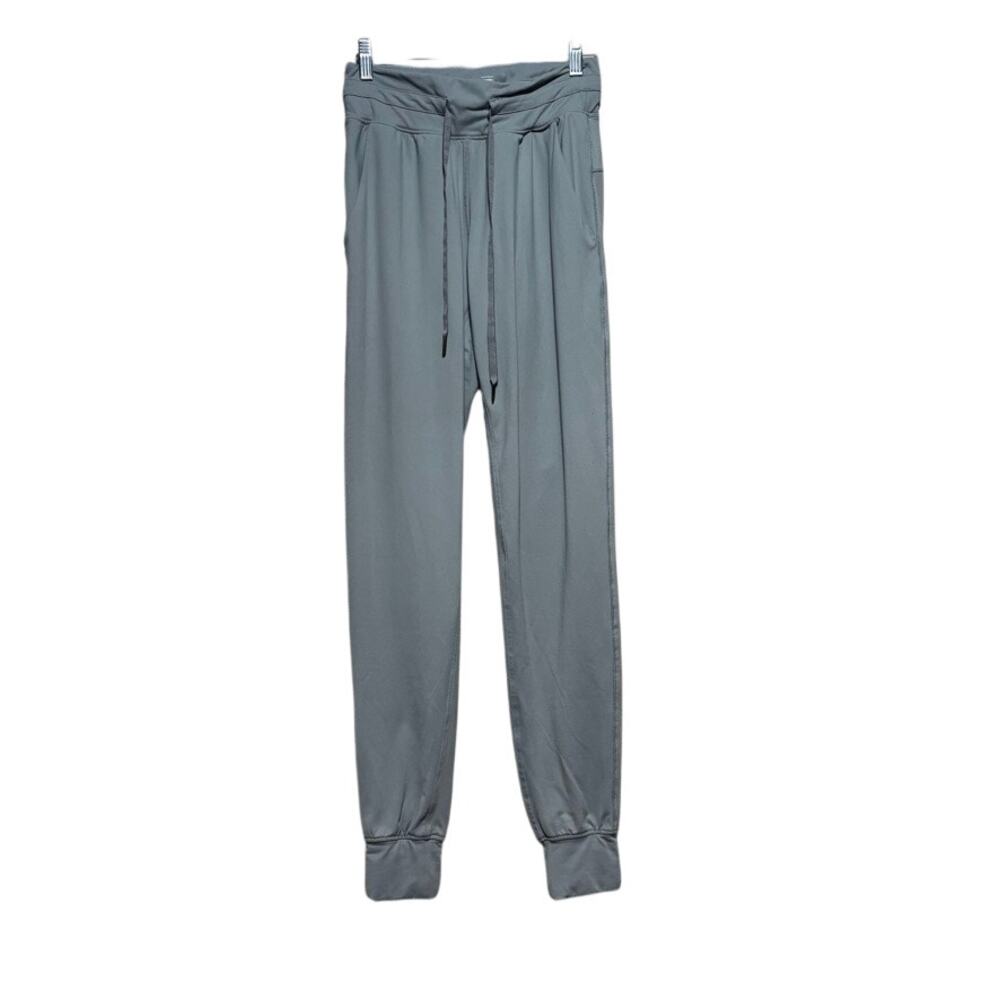 Zyia Active Gray Jogger Pants Size M Drawstring Waist Pockets Athleisure Pockets - Picture 1 of 10